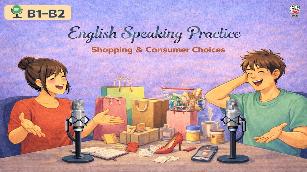 English Listening Practice (B1–B2) | Shopping & Consumer Choices | Intermediate Podcast Dialogue
