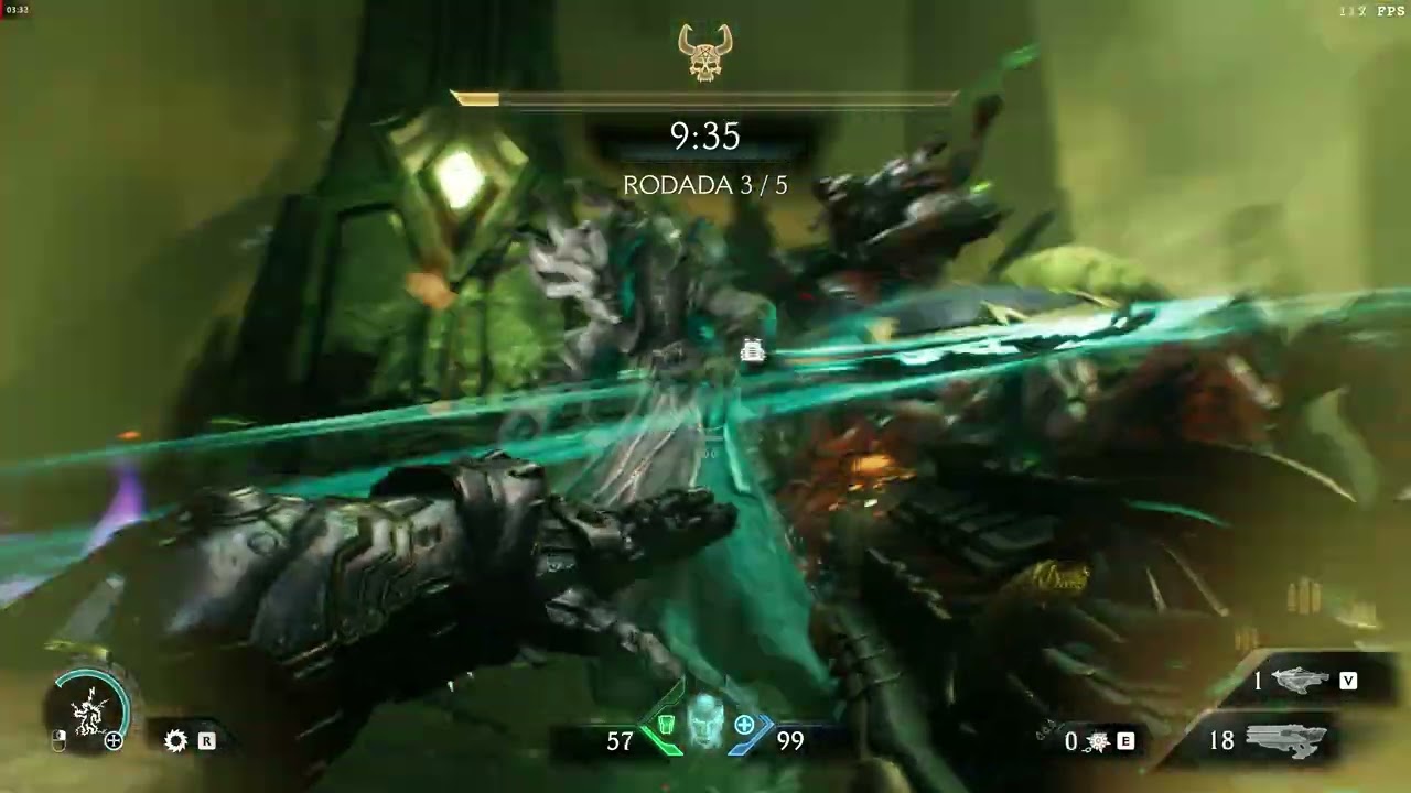Doom the Dark Ages, modo estripatório na dificuldade pesadelo, muito divertido.