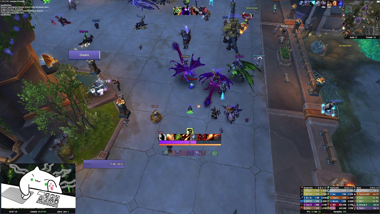 Manaforge Omega | For the Murlocs |  Mythic Dimensius Prog | Warlock PoV