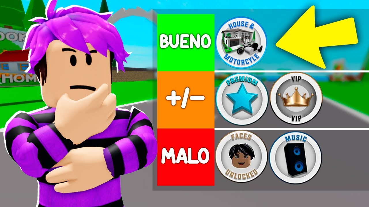TIERLIST DE LOS MEJORES GAMEPASSES de BROOKHAVEN