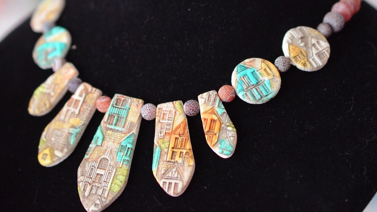 Creating Stunning Collier and Earrings Polymer Clay Tutorial