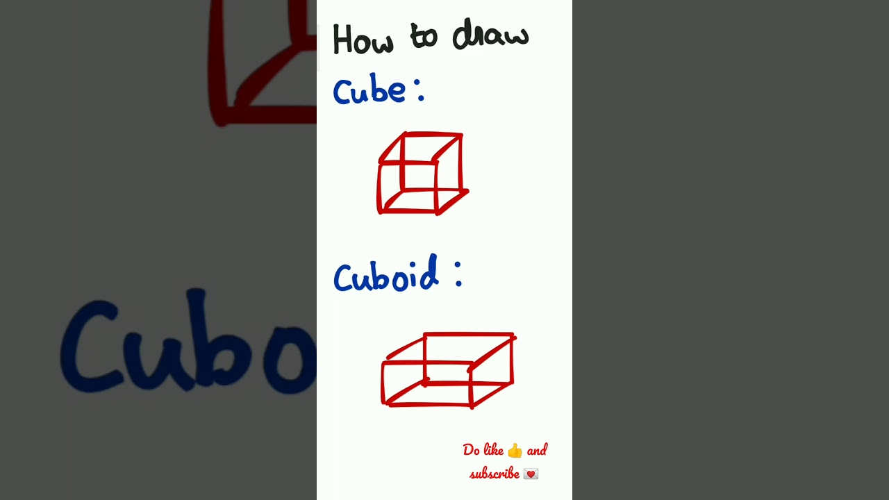 How to draw cube and cuboid