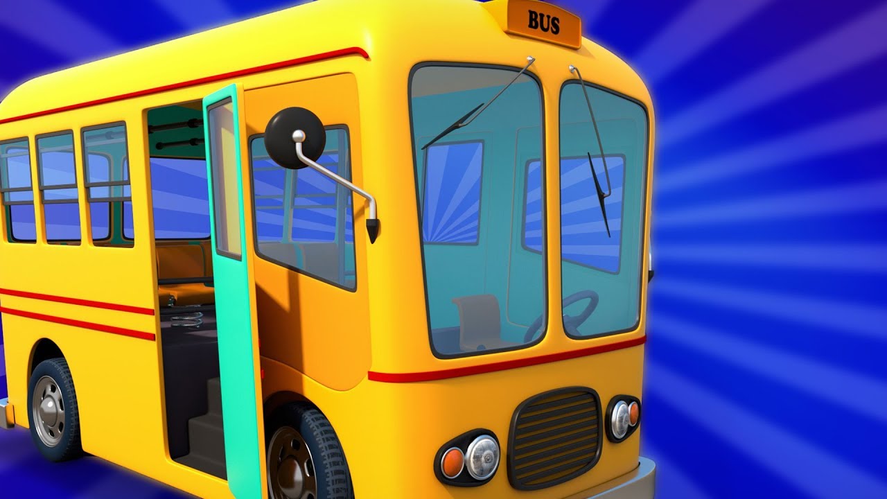 Wheels on the Bus | Schoolies Cartoons | Nursery Rhymes & Children Songs