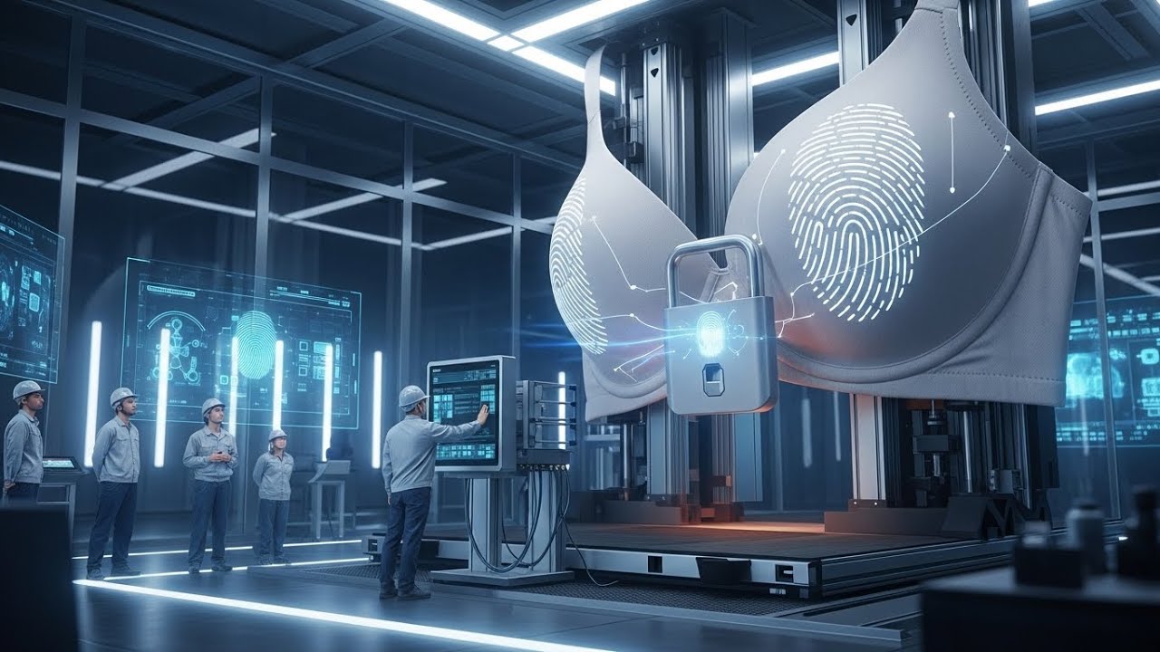 Inside the High-Tech Female Fingerprint  Lock bra 2026 Facility ||   Full Process