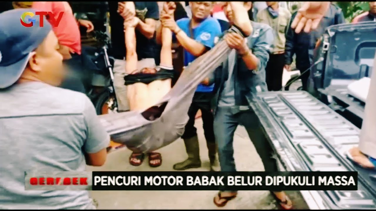 Pencuri Motor Babak Belur Dipukul Warga - Gerebek 13/08