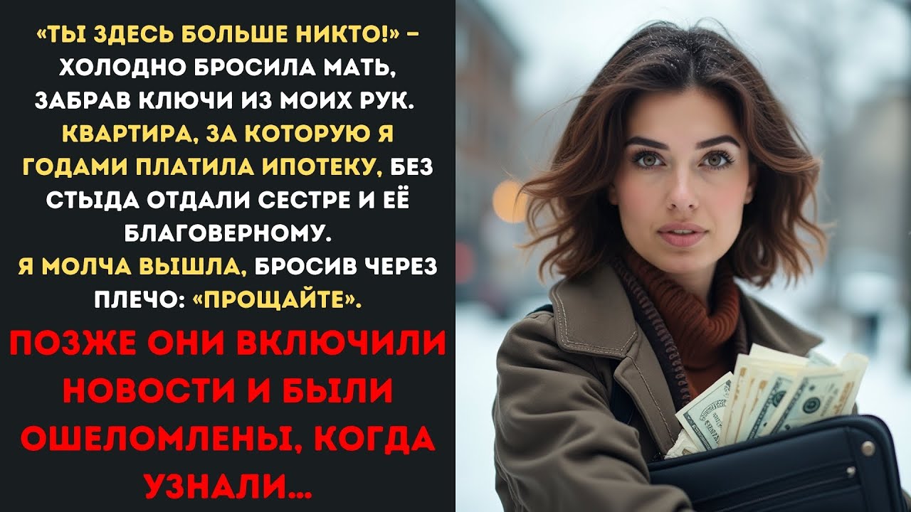 «Ты здесь никто!» - родители вышвырнули меня из квартиры, за которую я платила ипотеку, но вскоре…
