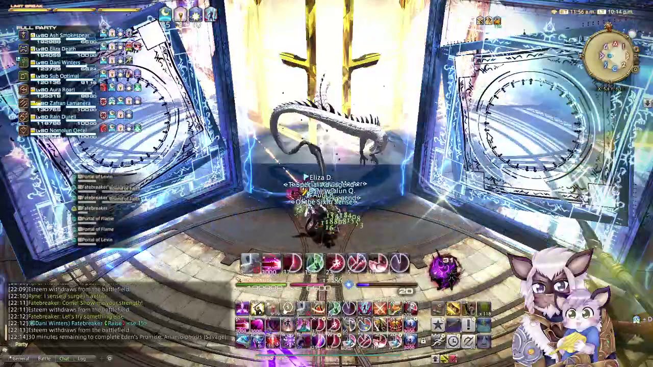 E11S FF XIV - Sundered Sky 'braindead' example