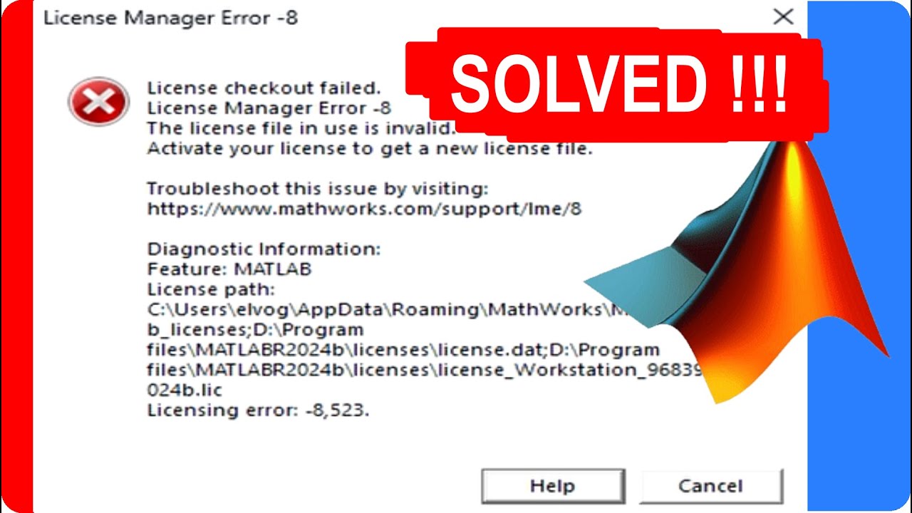 How to Fix MATLAB 2024b License Manager Error -8 | Quick & Easy Solution