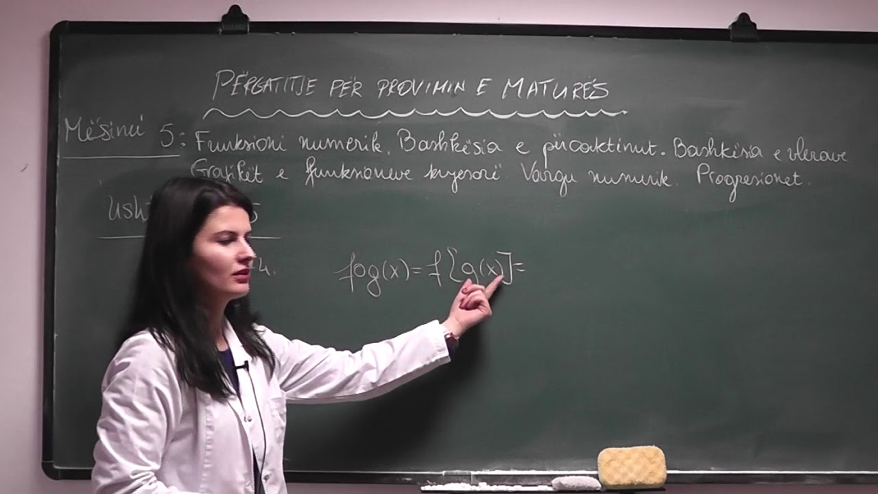 Përgatitje për Provimin e Maturës - Funksioni Numerik. Bashkësia e Përcaktimit, Mësimi 5, Ushtrimi 5