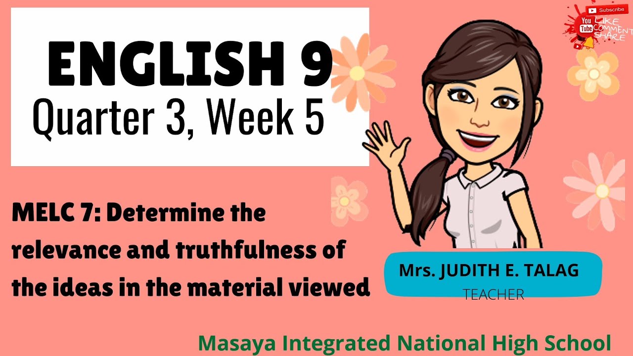 Determine the relevance and truthfulness of the ideas in the material viewed