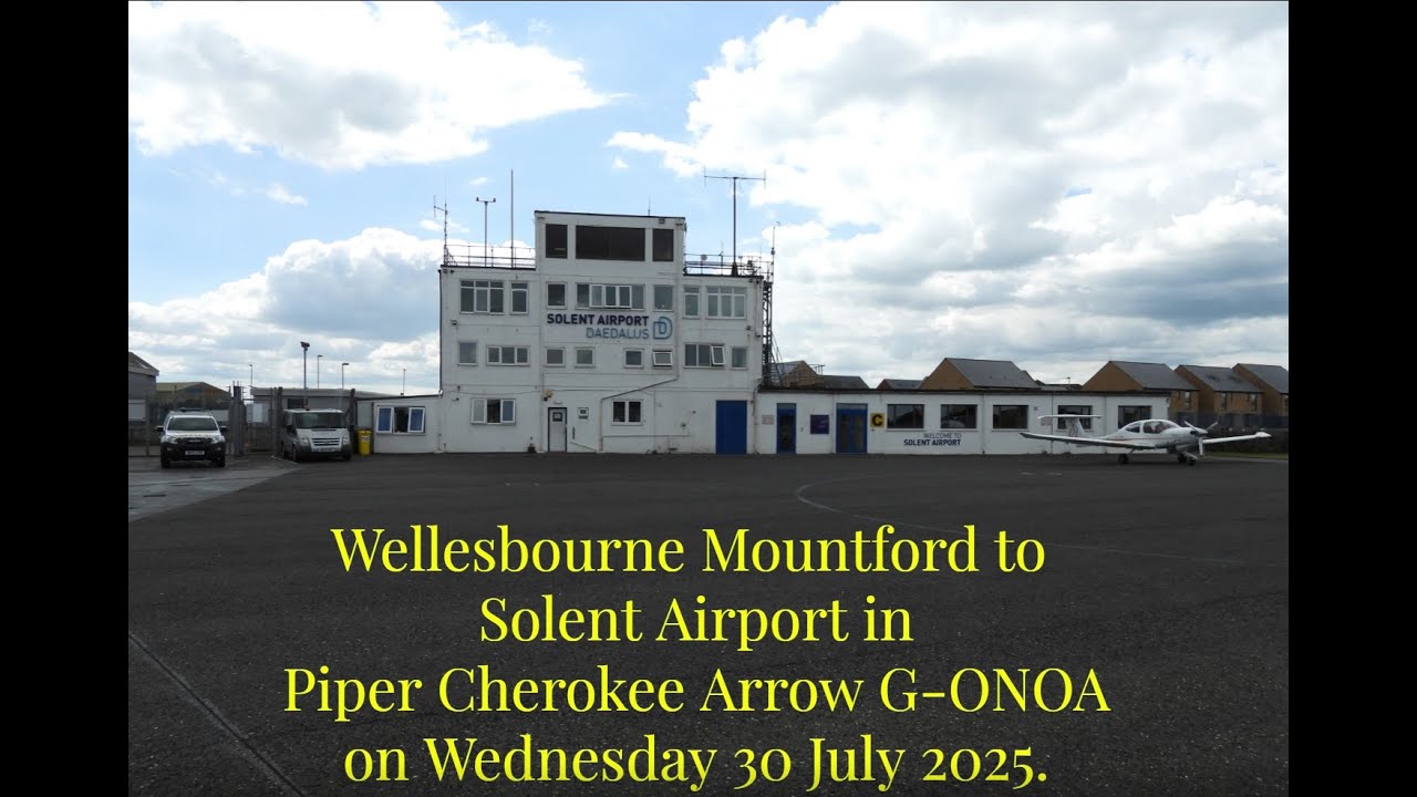 Wellesbourne to Solent Airport, UK on 30/07/2025.