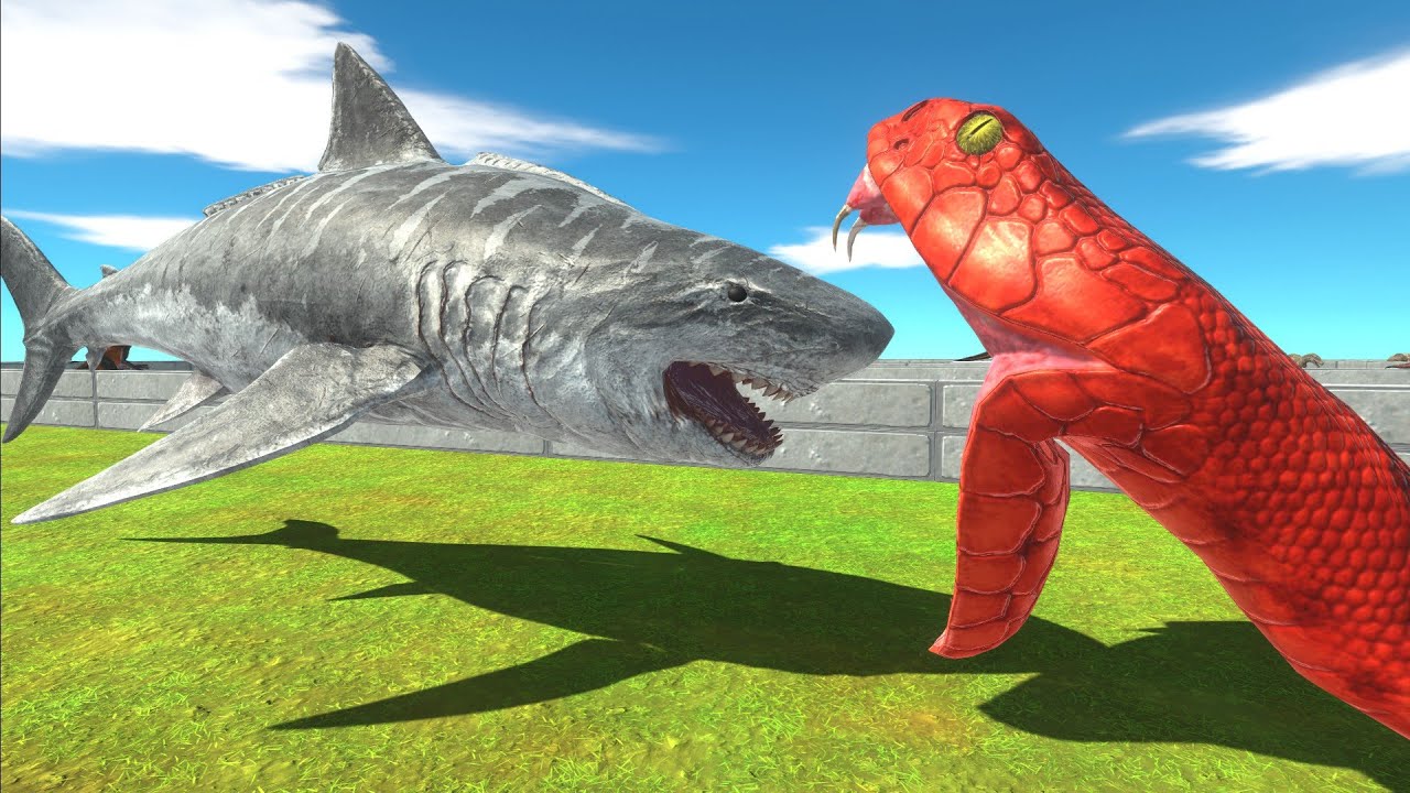 MEGALODON (Remastered) DEATH RUN - Animal Revolt Battle Simulator