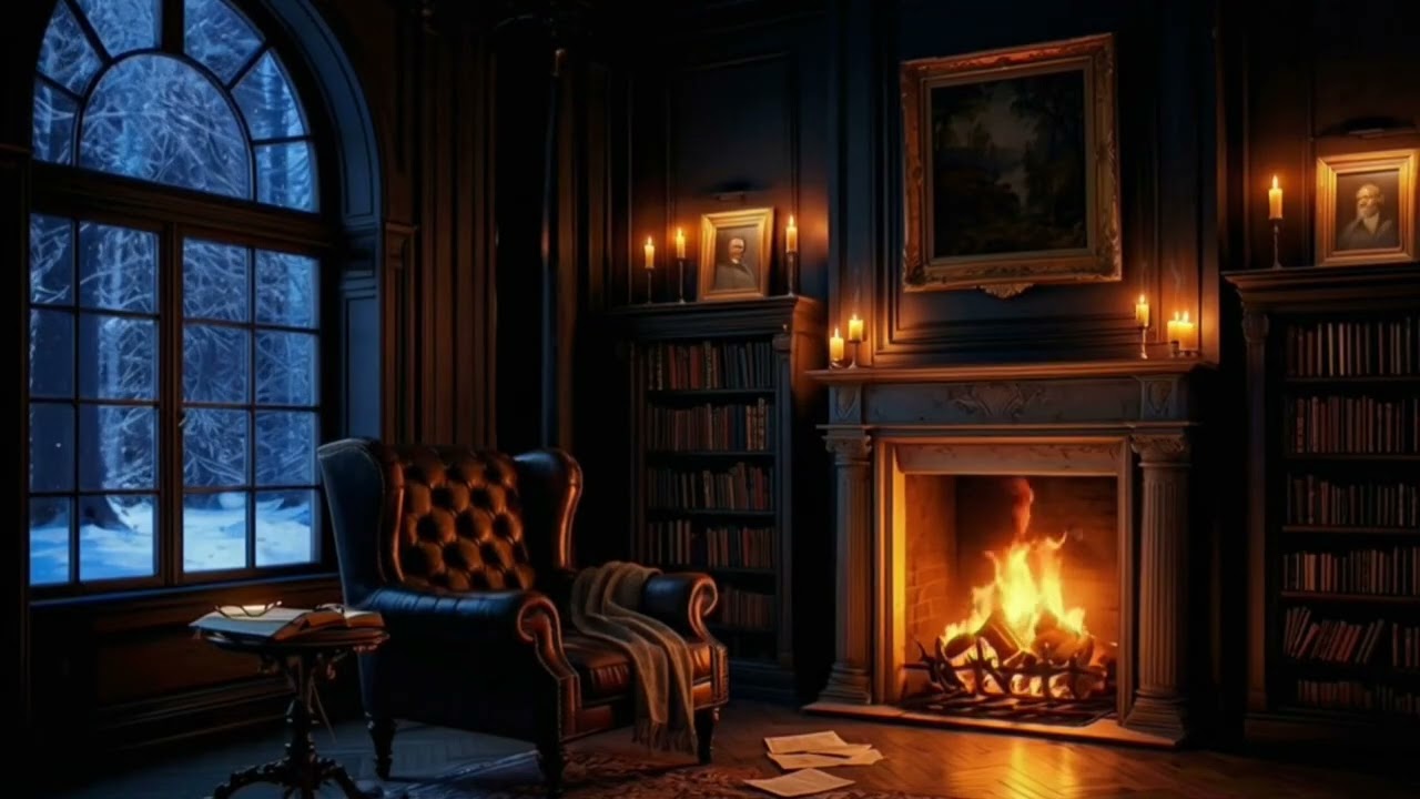 5 Hours of Fireplace Crackling 🔥 | Deep Sleep & Calm Night Ambience