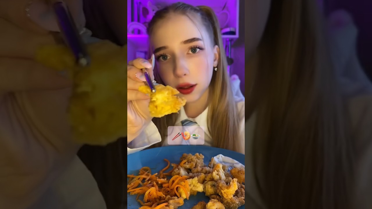 ASMR MUKBANG🍤🥢🤍 АСМР Кушаем креветки💓 #асмр #asmrrelaxing #asmreating #asmrfood