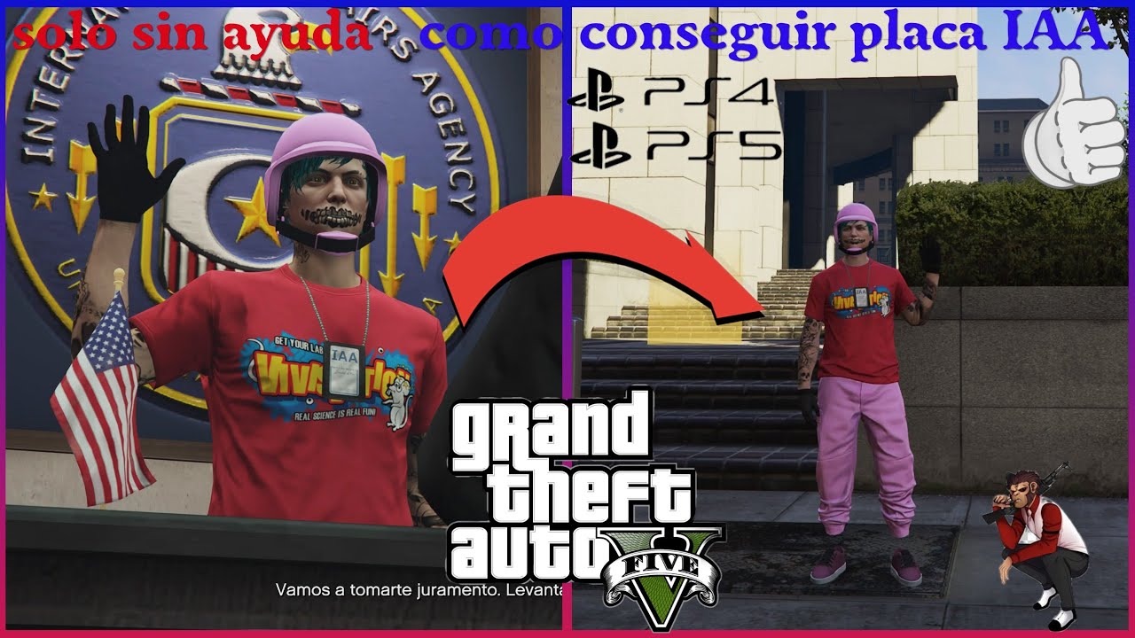 COMO CONSEGUIR PLACA IAA PARA CUALQUIER CONJUNTO SOLO SIN AYUDA FACIL GTA V ONLINE.