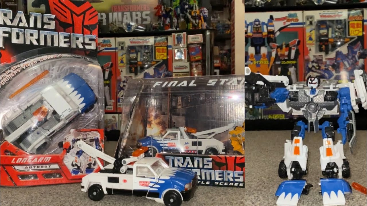 Transformers movie 2007 deluxe Autobot long arm review. Movie variant collection comparison battle