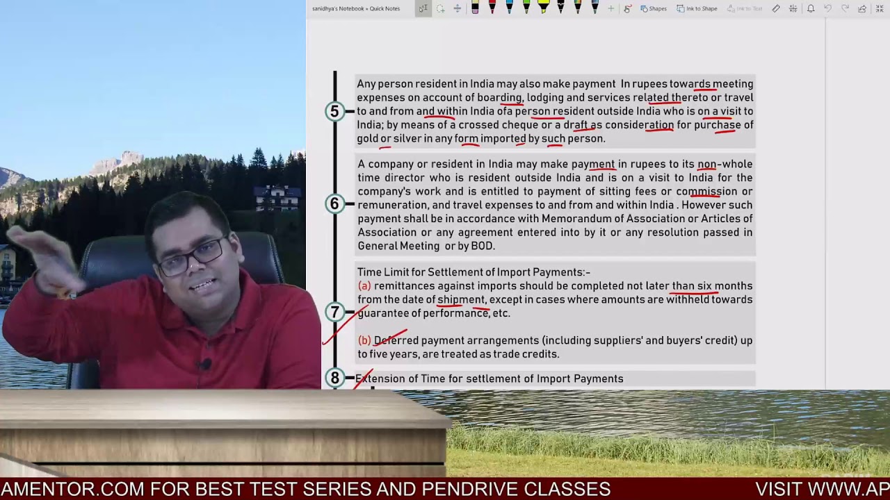 Import of goods and services | New topic added in FEMA | Relevant for Paper 4 and 6D | CA Final
