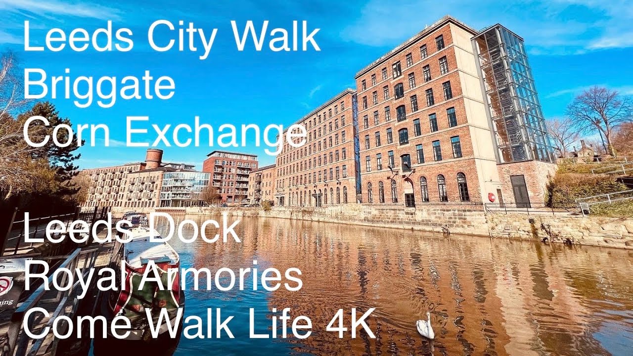 Leeds City Centre Walk - Royal Armouries - Architecture & Atmospheric Walk - 4K