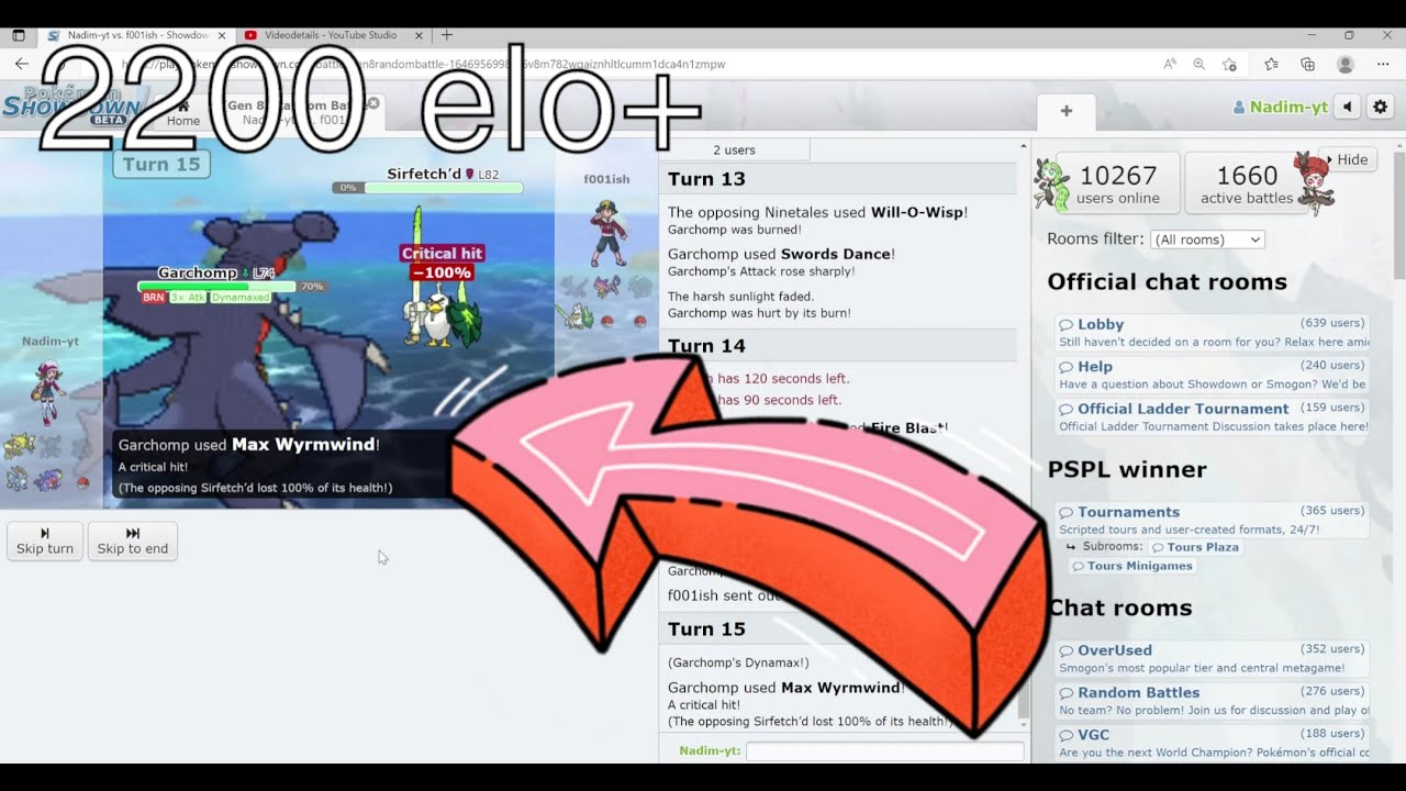 GARCHOMP OP? - Random Battles to the Top: Pokemon Showdown Ep 1
