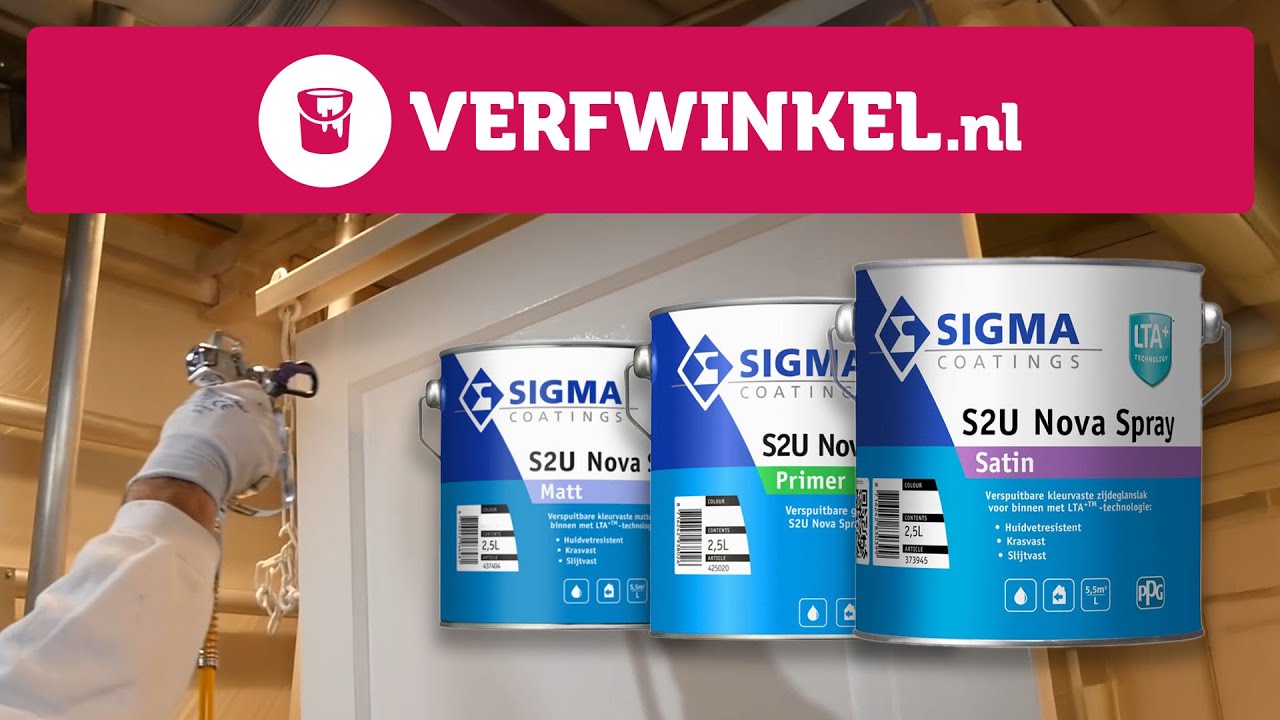 Sigma S2U Nova Spray: dé watergedragen lak voor spuitapplicatie