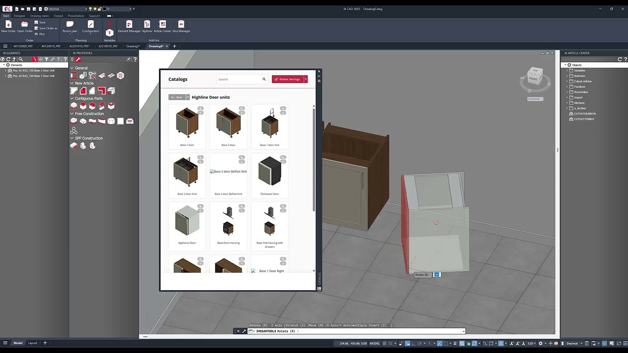 imos iX 23 and iX 25 Article Insertion Tools