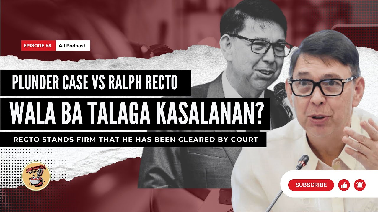 WALANG CRIMINAL LIABILITY SI RECTO? Plunder Case vs Ralph Recto on PhilHealth Issue