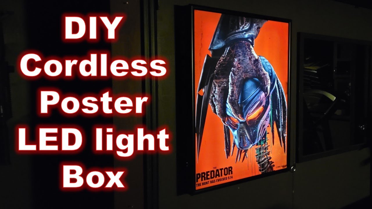 How To Make A Cordless Rechargeable LED Light Box For Posters.