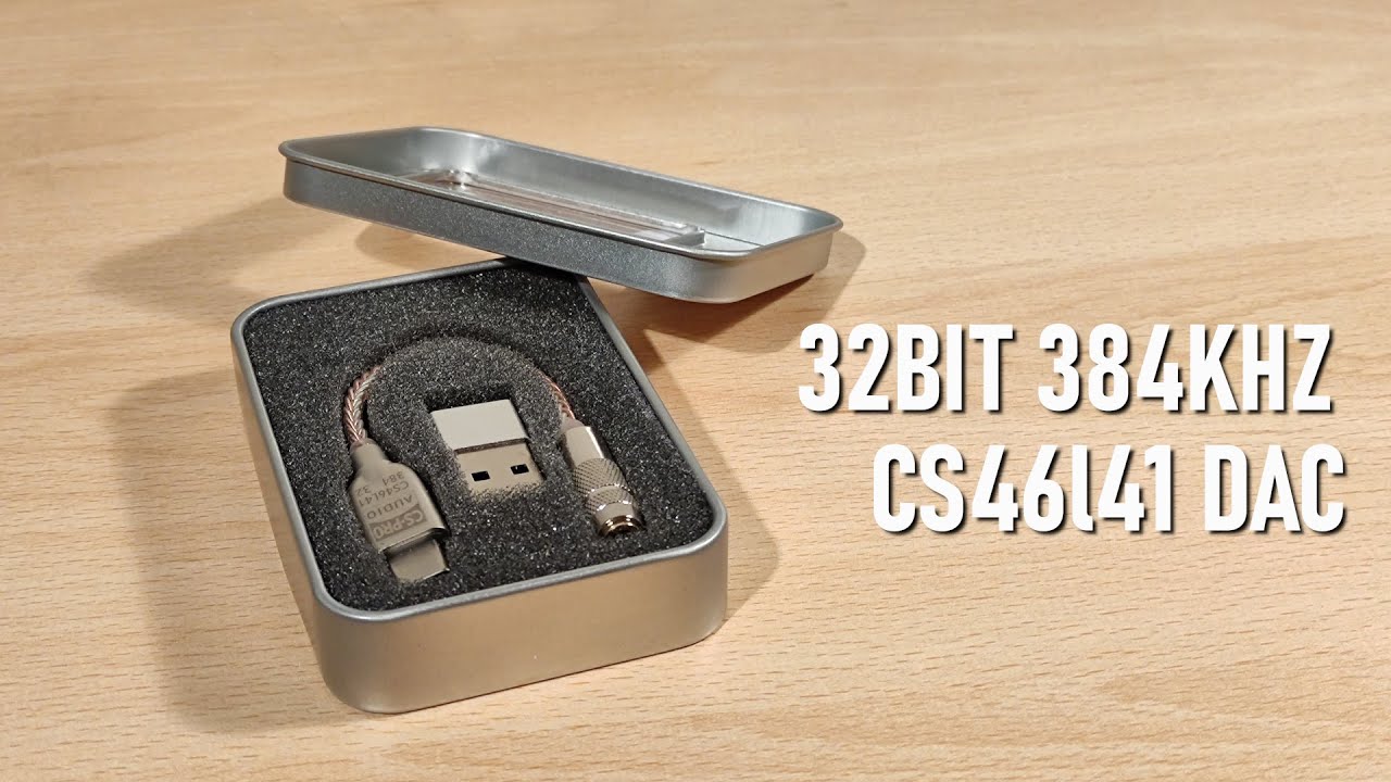 CS Pro CS46L41 Type C to 3.5mm Audio Adapter Review - 32Bit 384KHZ With DSD Support