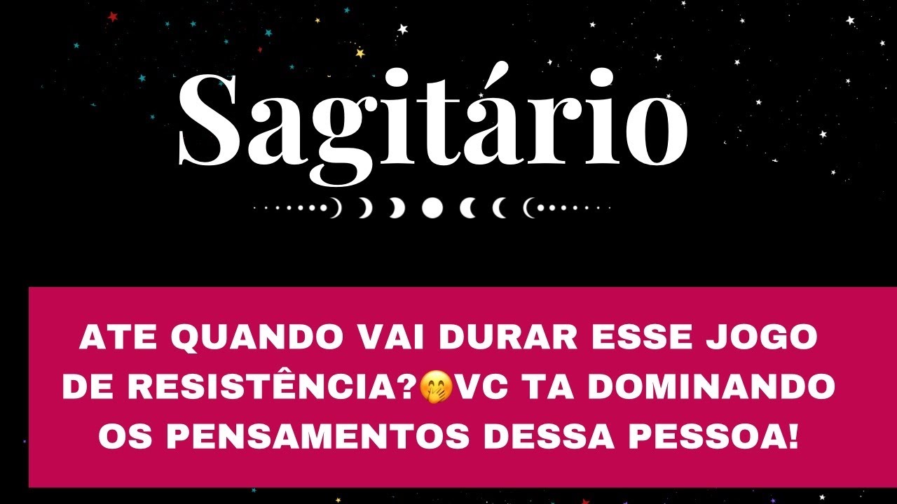 ❤️SAGITÁRIO✨ATE QUANDO VAI DURAR ESSE JOGO DE RESISTÊNCIA?🤭VC TA DOMINANDO OS PENSAMENTOS DE ALGUÉM!