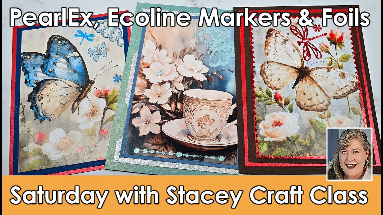 642 JEJE Double Stick-Stickers are back!  New ways to use Pearl Ex, Ecoline Makers & TCW Foils.