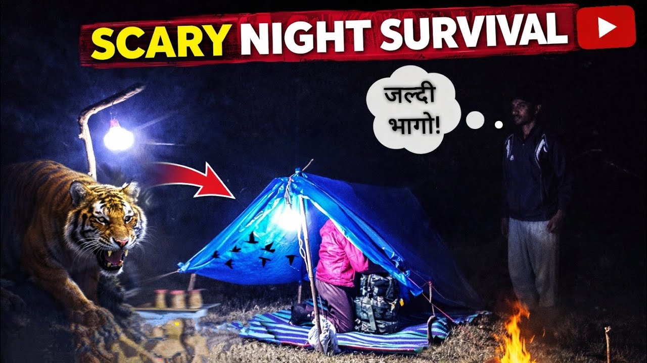 आज बहुत बहुत बुरा हुआ 🥺 SCARY Night SURVIVING | Camping In India | Jungle Survival 