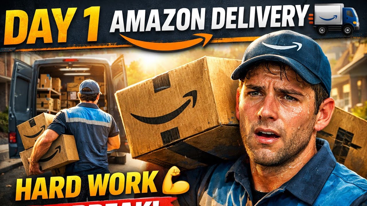 Amazon delivery hard work🦾