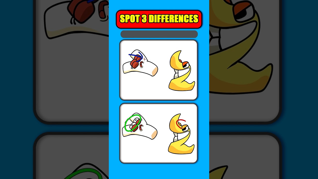 SPOT 3 DIFFERENCES Alphabet Lore part 35