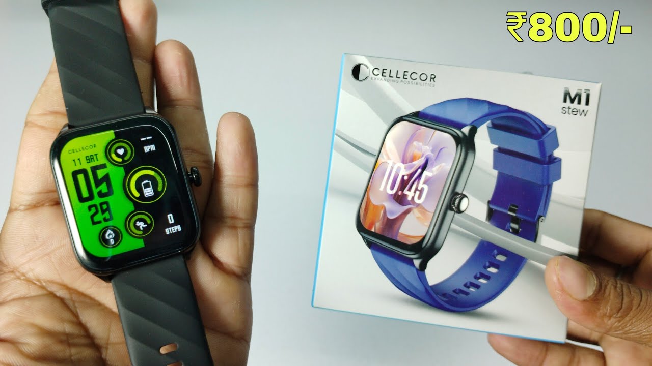 Cellecor M1 Stew Smartwatch / Unboxing and Review 🔥🔥🔥🔥