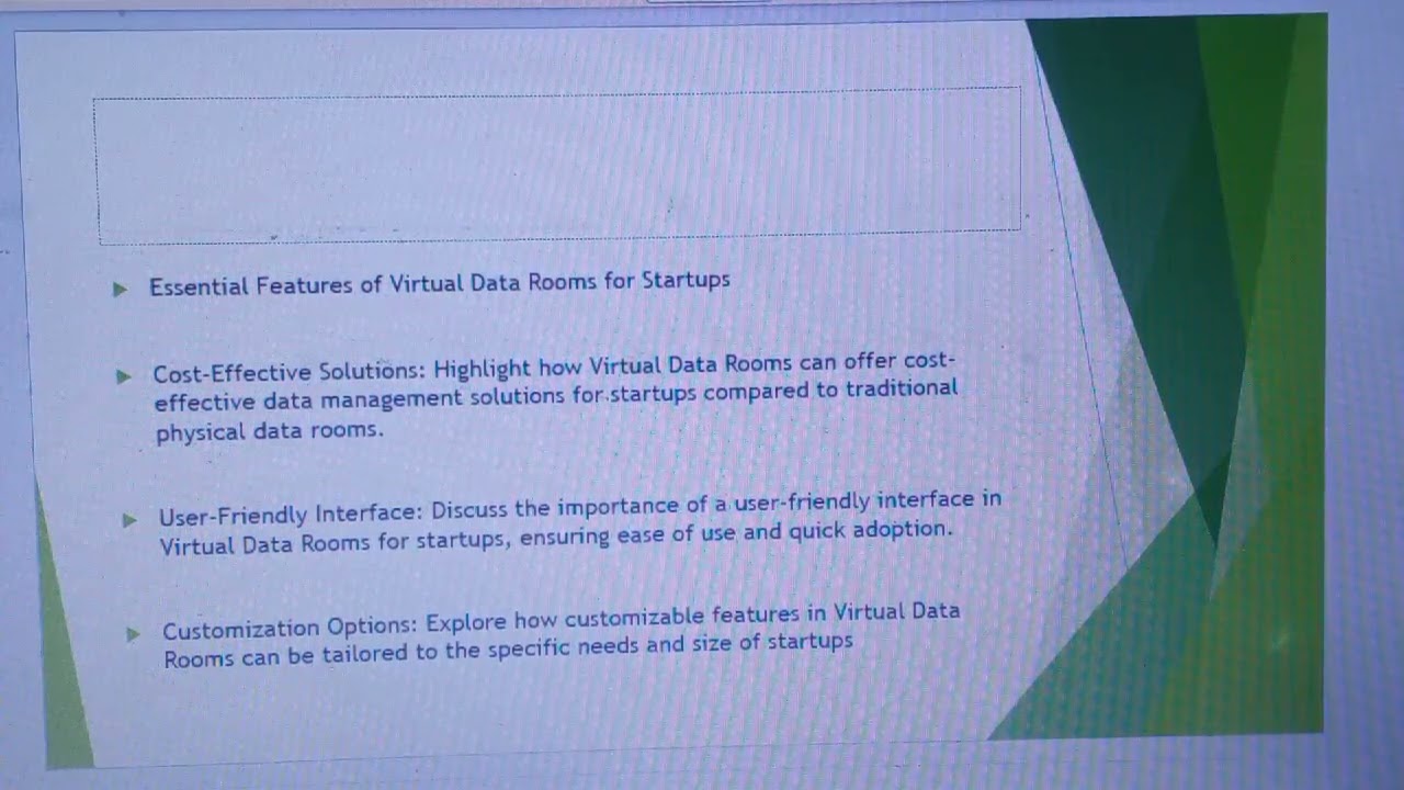 Virtual Data Room For Startups