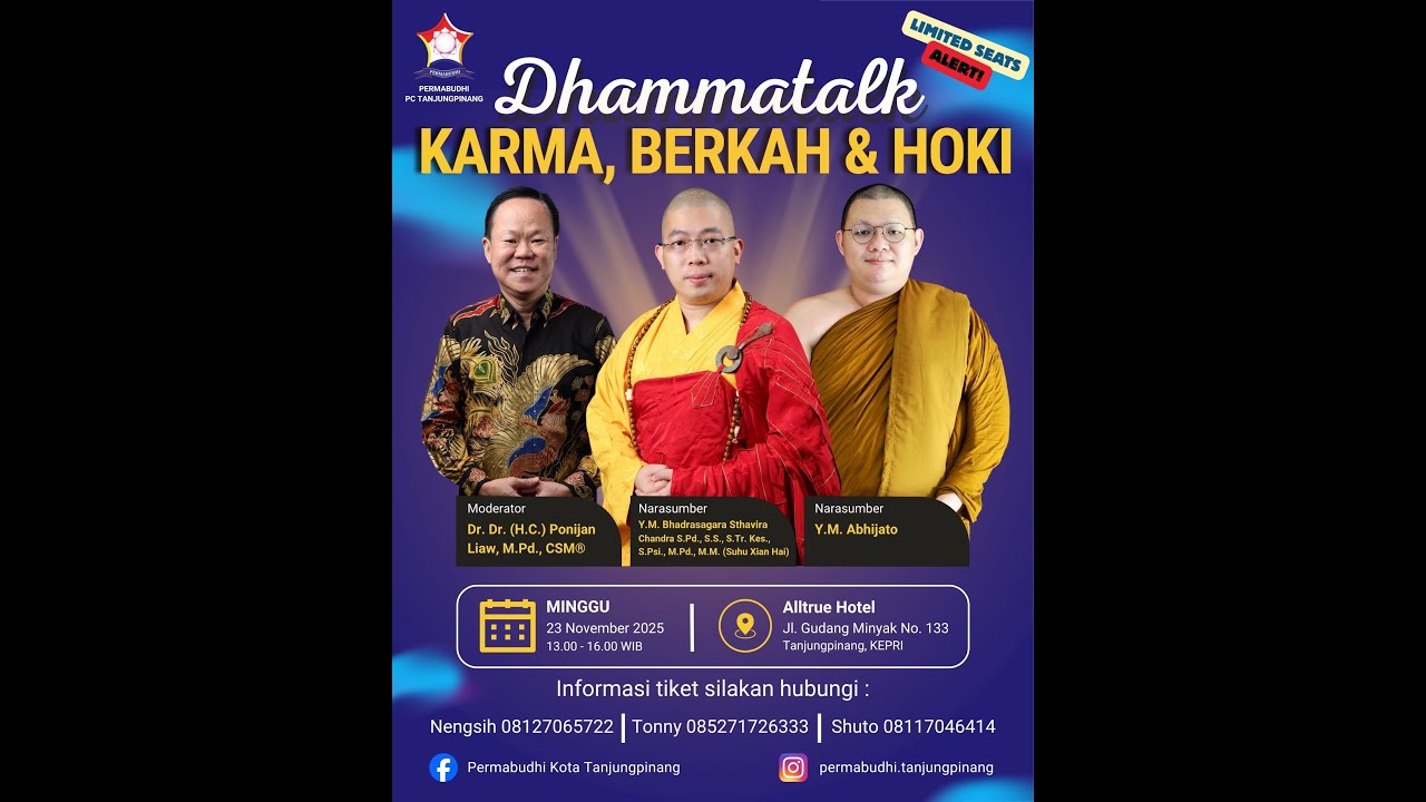 Dhammatalk : Karma, Berkah & Hoki