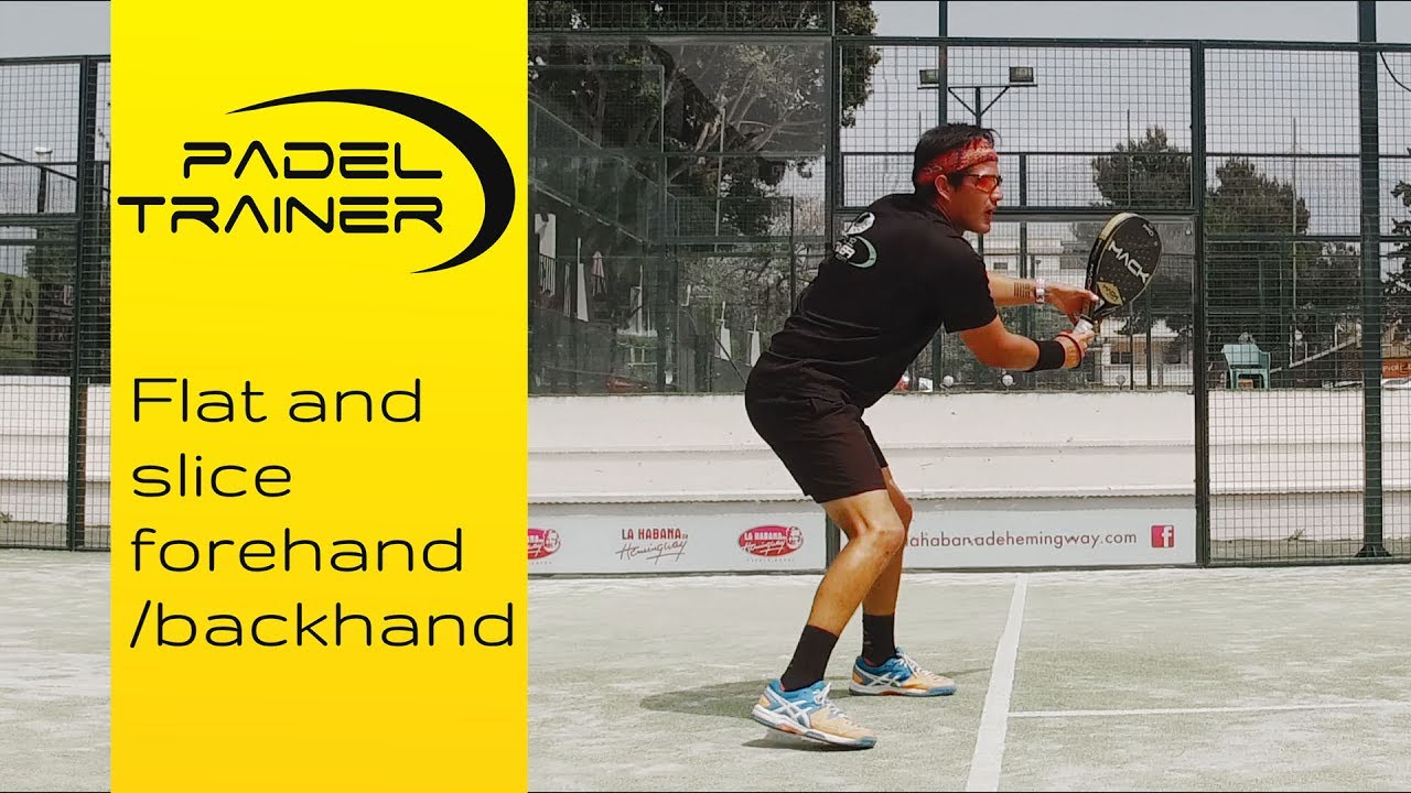 Плоский и резаный форхенд и бэкхенд в паделе