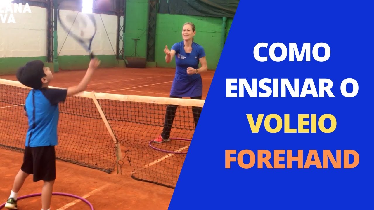 Como ensinar a progressão do Voleio Forehand para uma criança | Suzana Silva Tênis