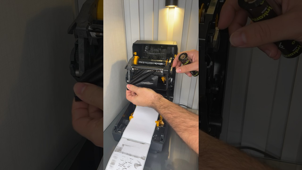 Como trocar Ribbon da Impressora térmica Zebra