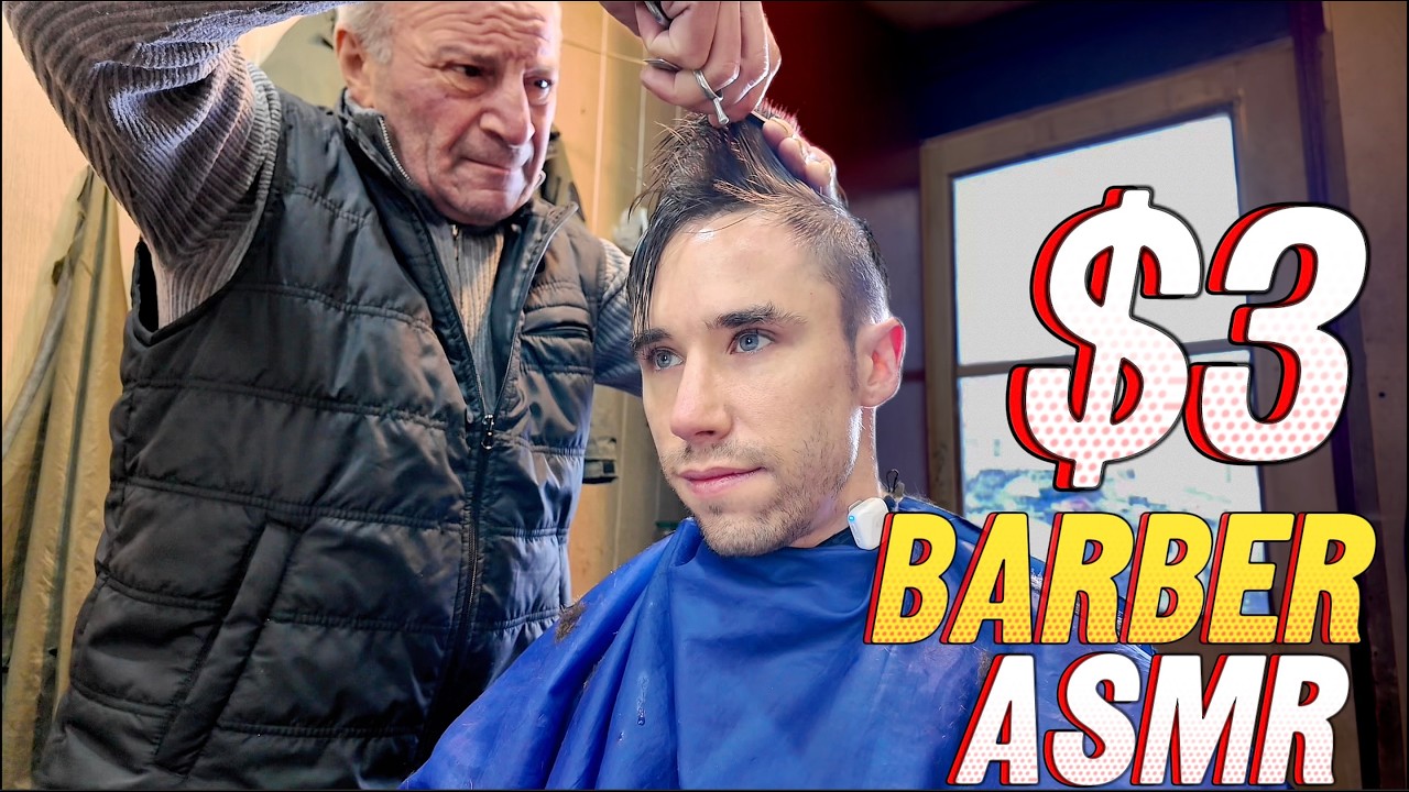 A Surprisingly Relaxing Haircut in Georgia 🇬🇪 | Barber ASMR