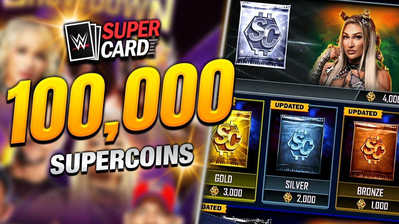 Потратьте 100 000 SuperCoins на НОВЫЙ сезон WWE SuperCard!