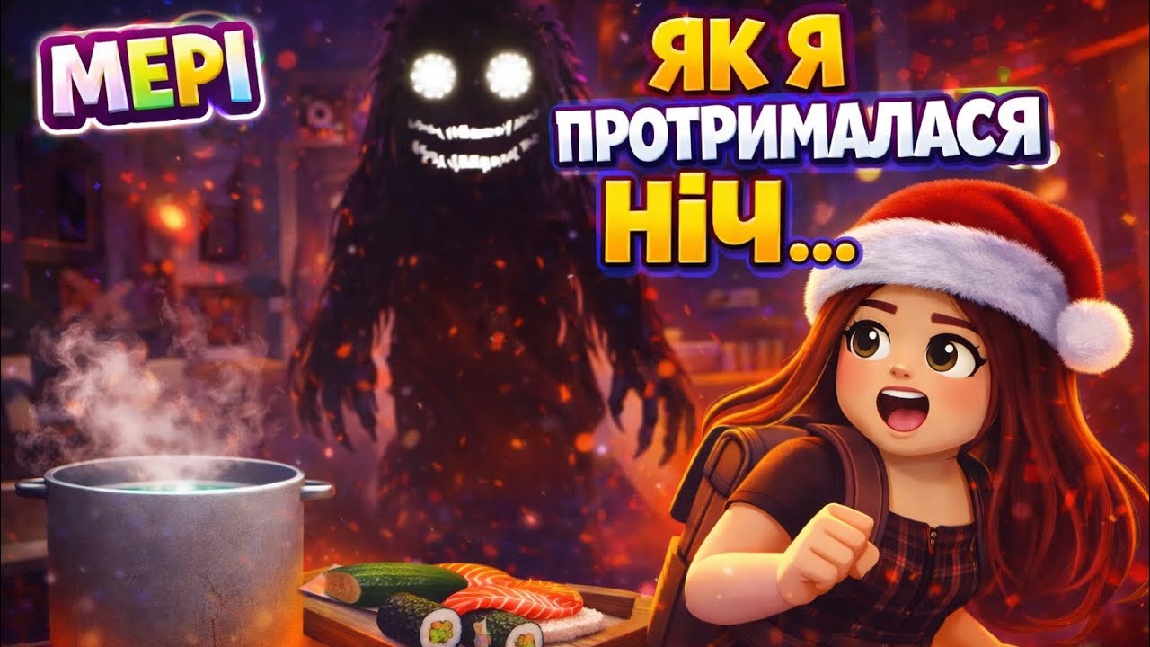 ЯК ПРОЖИТИ НІЧ У СКЕРІ СУШИ!? В РОБЛОКСІ 