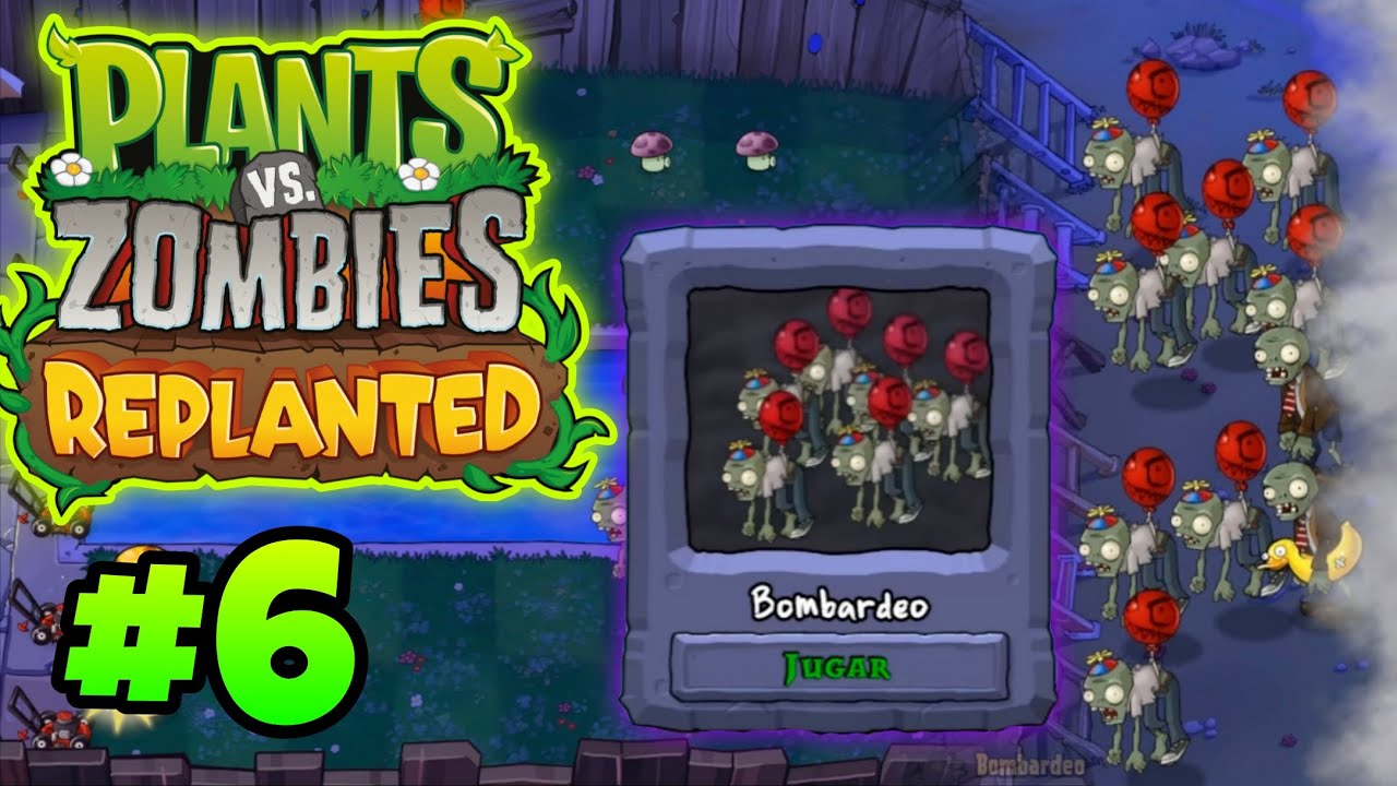 Воздушная атака Plants vs Zombies REPLANTED Полный игровой процесс