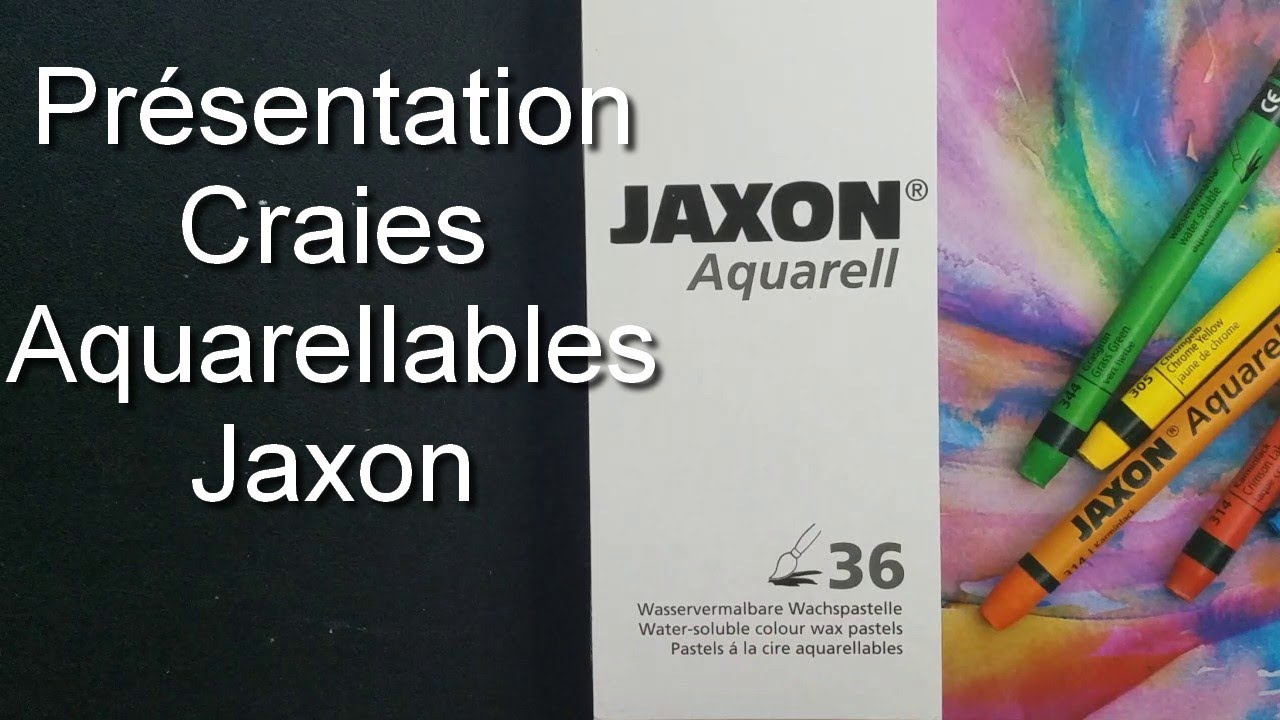 Présentation craies aquarellables Jaxon