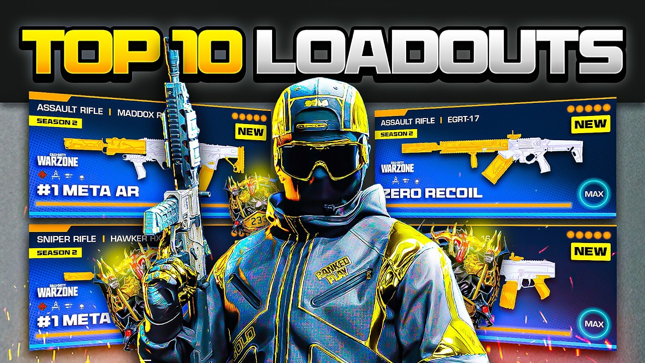 the TOP 10 *BROKEN* META Loadouts in Warzone (Warzone BEST Loadouts)