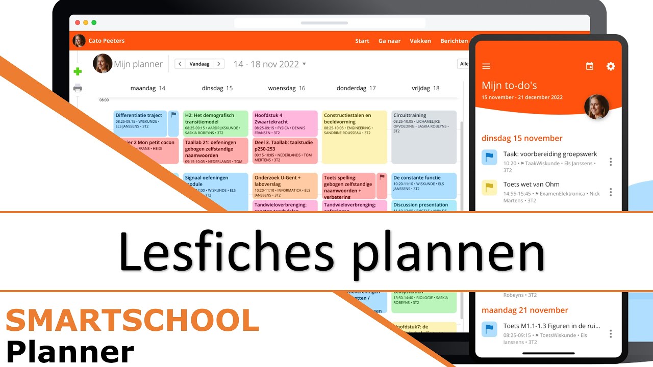 Smartschool - Planner - Lesfiche plannen