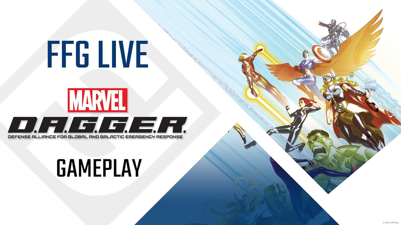 Marvel D.A.G.G.E.R. Gameplay Livestream | Fantasy Flight Games