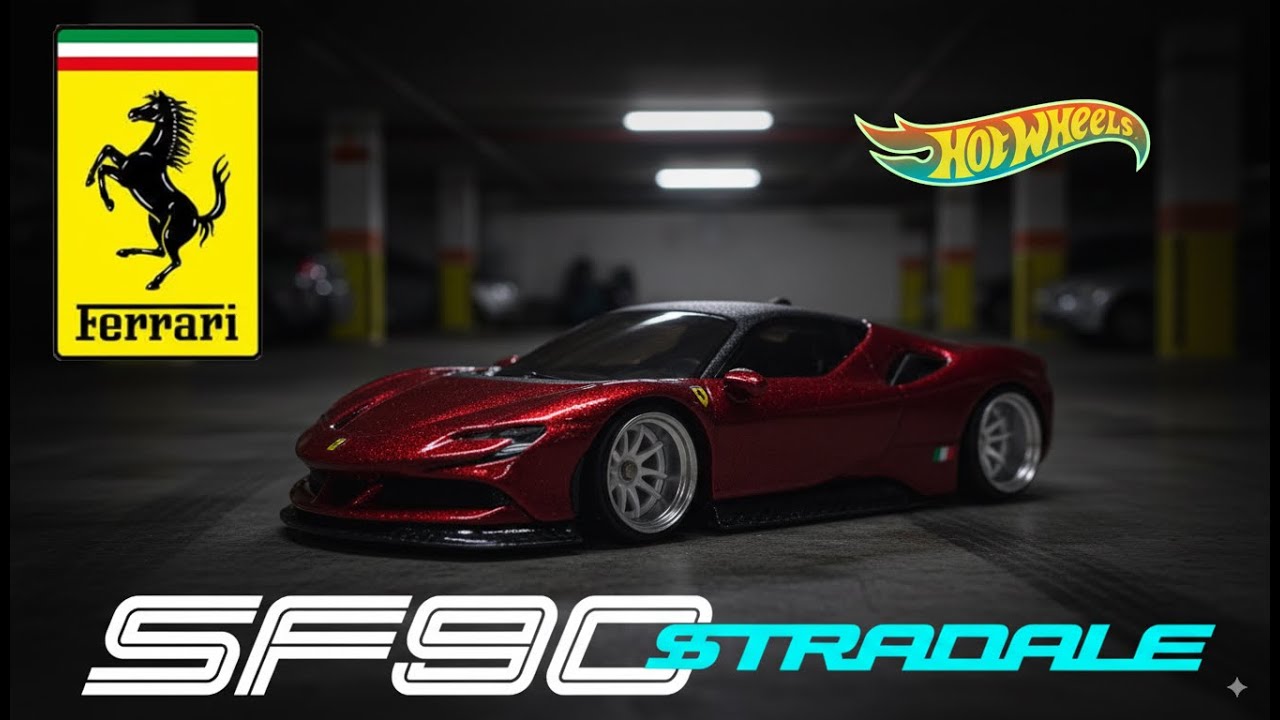How to Customize Hotwheels Ferrari SF90 Stradale 