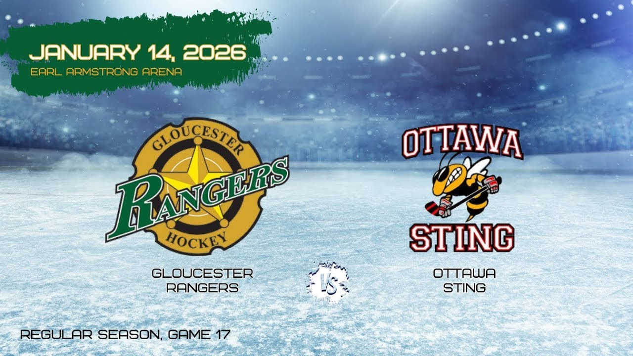 Jan. 14, 2026  - U11 A: Gloucester RANGERS vs. Ottawa STING