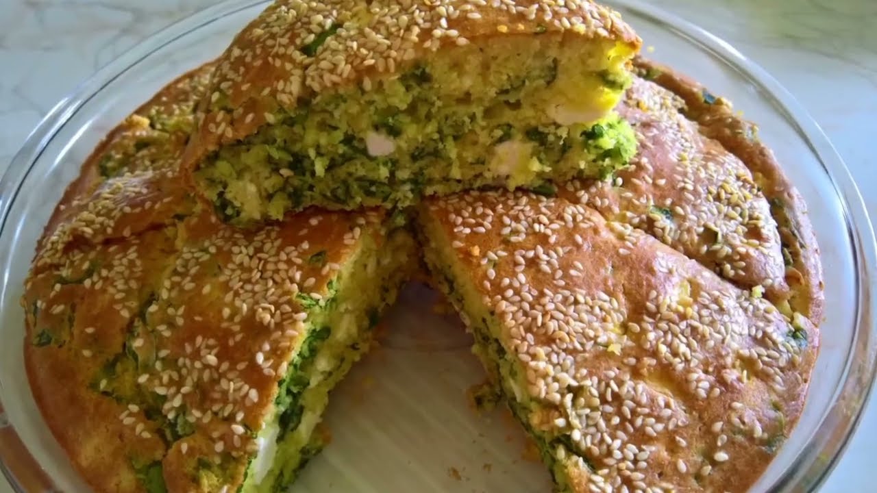 Izlivena spanać pita , brza, mekana, odličnog ukusa